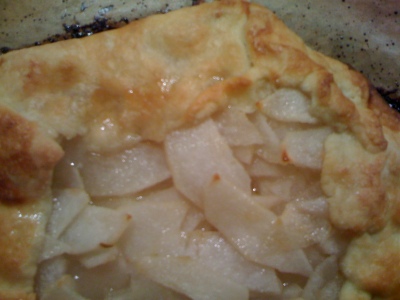 Pear Galette after baking